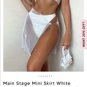 White Fox Main Stage Sequin Skirt